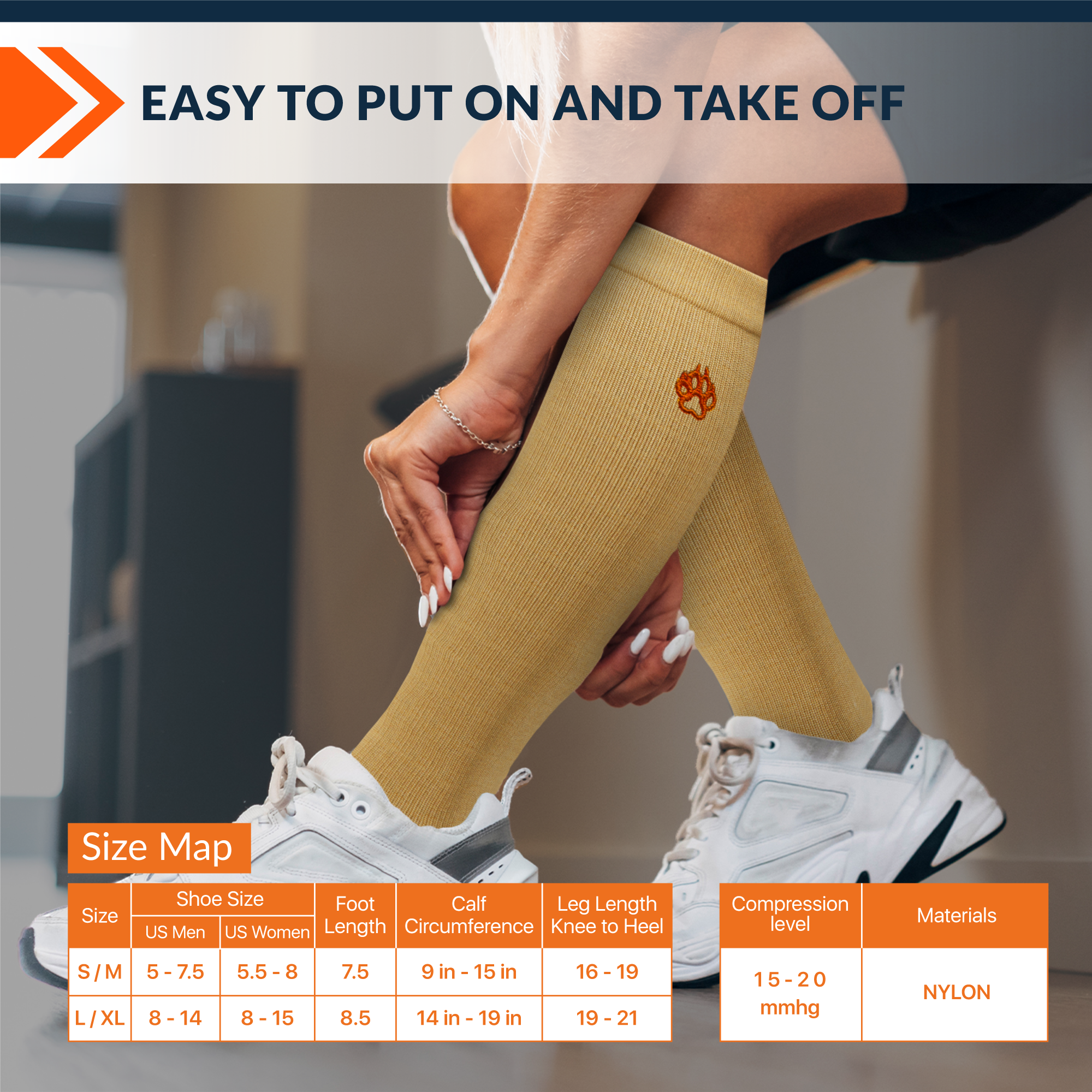wide calf compression socks women & men