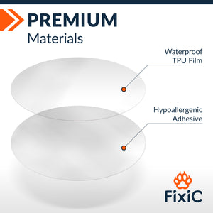Freestyle Adhesive Patches for Libre 1, 2, 3 by FixiC - Pack of 25 (Color: Tansparent)