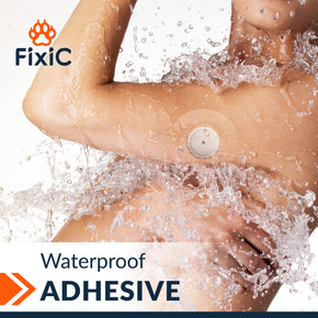 Fixic Freestyle Adhesive Patch 25 PCS – Transparent Patches Without Glue in The Center - Good for Libre 1, 2, 3 - Enlite - Guardian