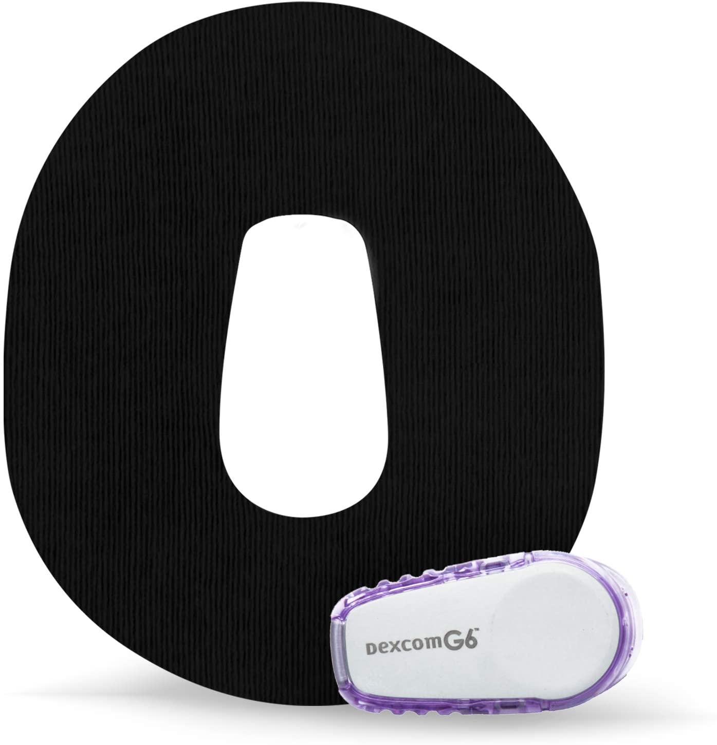 Dexcom G6 Adhesive Patches by FixiC - Pack of 25 (Color: Black)